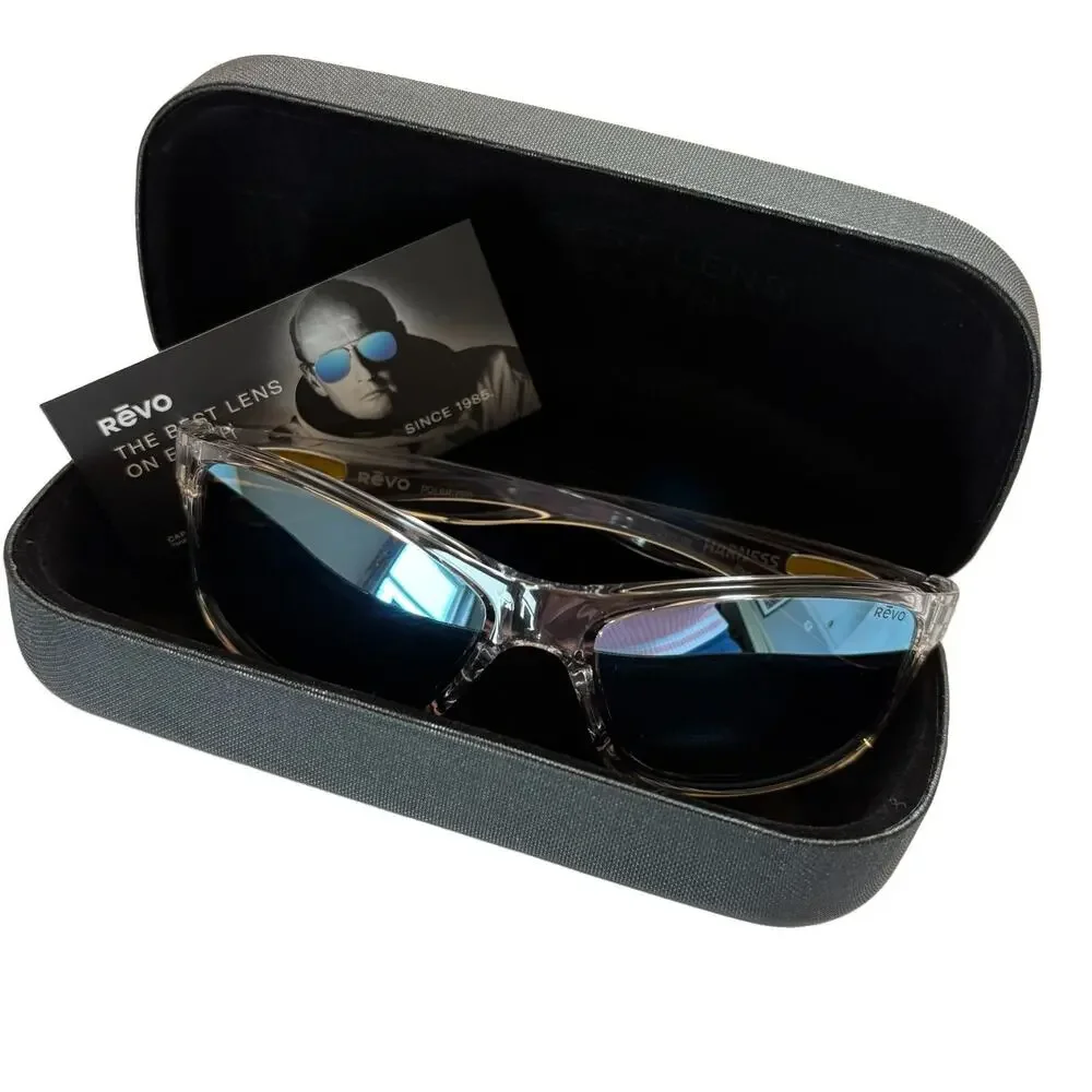Revo Harness RE 4071 09 Crystal Blue Water Polarized Sunglasses Authentic